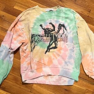 Daydreamer Green and Yellow Tie-Dye Top